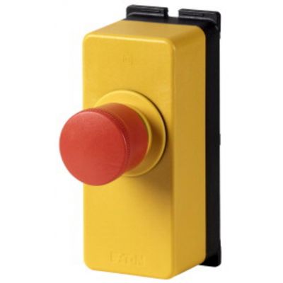 M22-PV30/FK11/FIY1 Miniaturowy przycisk zatrzymania awaryjnego 30mm w mini kasetce 1NO+1NC bez podświetlenia odblokowanie przez pociągnięcie 199348 EATON (199348)